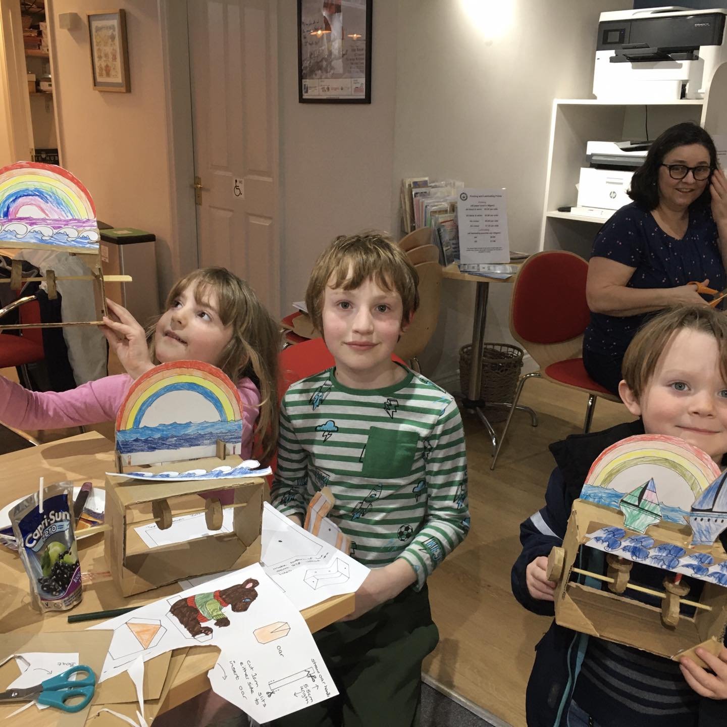 One of our wonderful volunteers at The Fernhurst Hub ran a fantastic Children&rsquo;s Craft Afternoon.  It was a perfect way to spend a wet, grey afternoon during the school holidays and much enjoyed by all. 

The Hub&rsquo;s popular weekly music ses