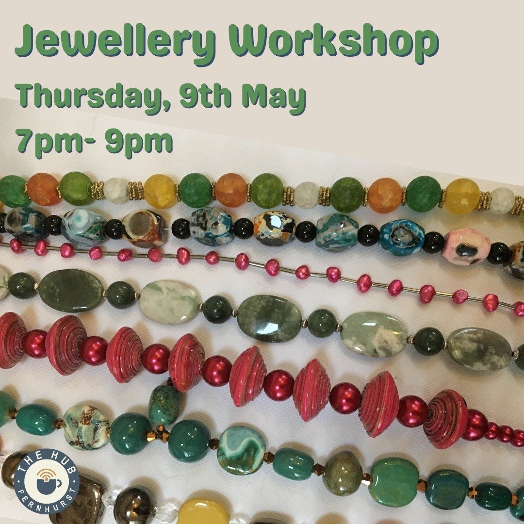 ✨ Unleash your creativity and join our first Jewellery Workshop on Thursday, May 9th at 7pm. ✨Only 3 spots left! ✨

Led by the talented Catriona Godson, immerse yourself in the art of jewellery making, crrafting your own bespoke necklace, bracelet, o