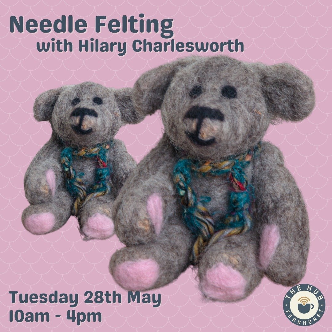 Come join us for a delightful and enjoyable day in the company of Hilary Charlesworth, where she will expertly lead you through the art of needle felting to create your very own adorable teddy bear.

This single-day course will take place from 10am t