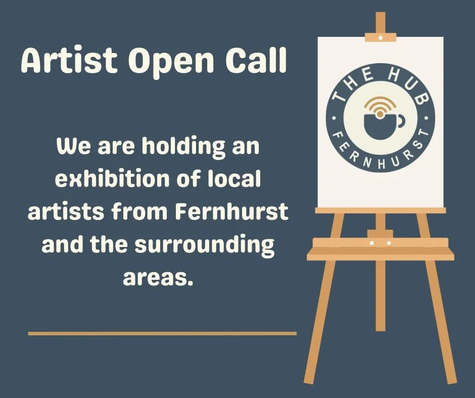 Artist Open Call
We again we will be running our Open Call art exhibition. Works in all mediums and styles are welcome including but not limited to oil, acrylic, watercolour, charcoal, pencil, inks, mixed media, prints, photographs and collage. 

The