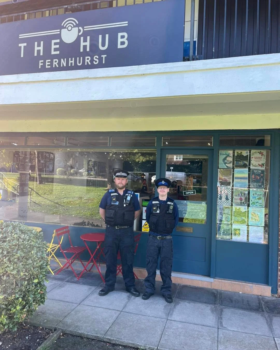 PCSO Nathan Ford and his his colleague Steven Morris are in The Fernhurst Hub this morning until 11.00 am.  Do come and have a chat and raise any concerns you may have.
