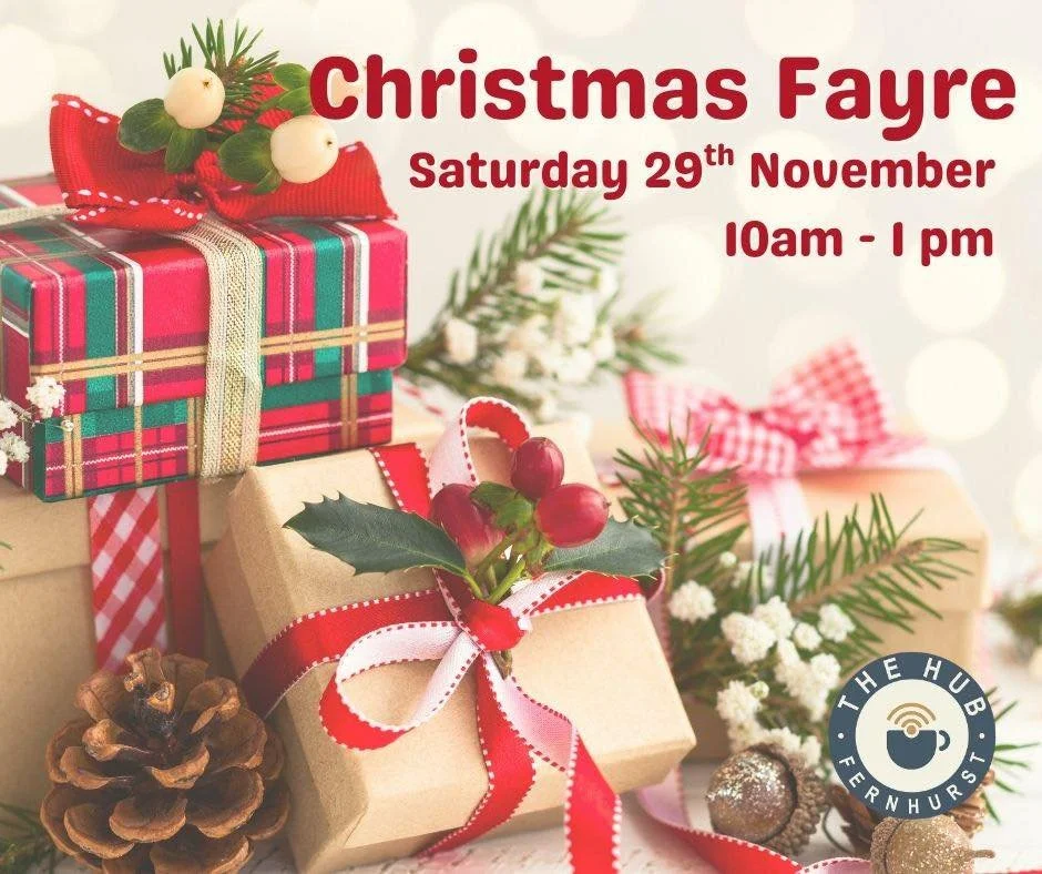 A date for your diary, Saturday 29th November &hellip;. The Fernhurst Hub&rsquo;s Christmas Fayre.  There will be a wide variety of stalls packed with unique gifts, cards, calendars and much more. 

A great way to start your Christmas shopping with d