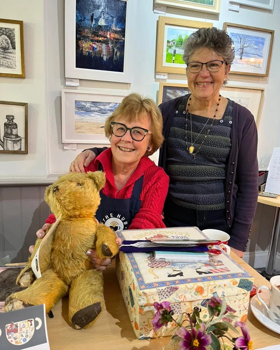 A huge thank you to our wonderful team of volunteer repairers who came to the @fernhursthub Repair Cafe today.  With their skill and expertise they were able to mend a huge range of broken items, saving them from going in landfill. 🧸 😊 

#fernhurst