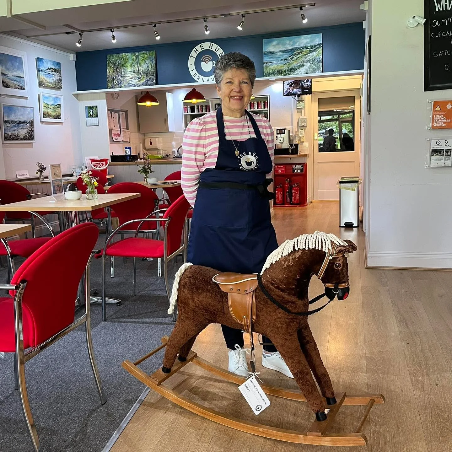 A few weeks ago, Helen came to the Repair Cafe in The Fernhurst Hub.  She bought her much loved 34 year old rocking horse, that had been a present for her son Nathan.  It had been looking tired and worn out.  But our hugely talented volunteer repaire