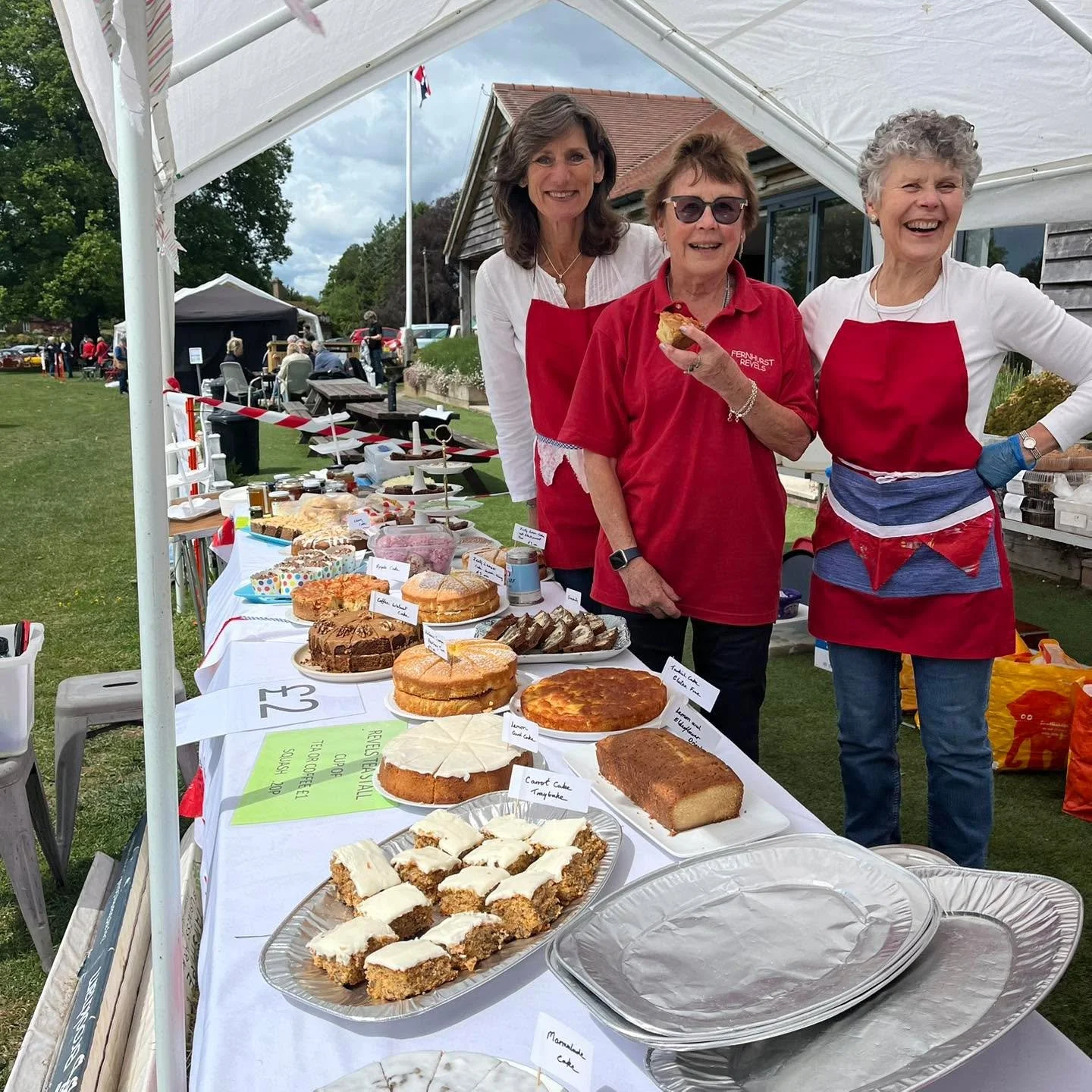 You&rsquo;ll usually see Gay serving coffee and cake in the The Fernhurst Hub, but yesterday she did a brilliant job running the cake stall at the fernhurstrevels.  So many cakes, so many customers!  A huge thank you to all the organisers and volunte