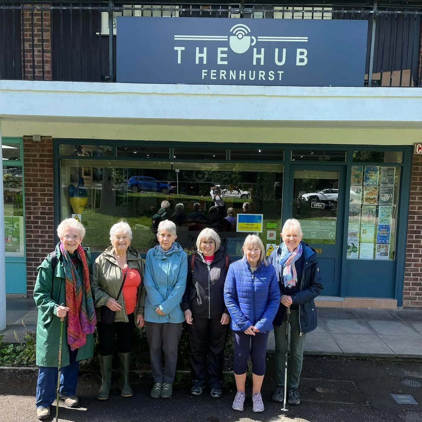 A lovely turn out on this sunny morning for the The Fernhurst Hub&rsquo;s monthly Walk and Talk.  If you fancy joining this group they meet at the Hub on the second Thursday of every month at 9.30pm.  Then pop in to the Hub for a coffee and cake!

#f