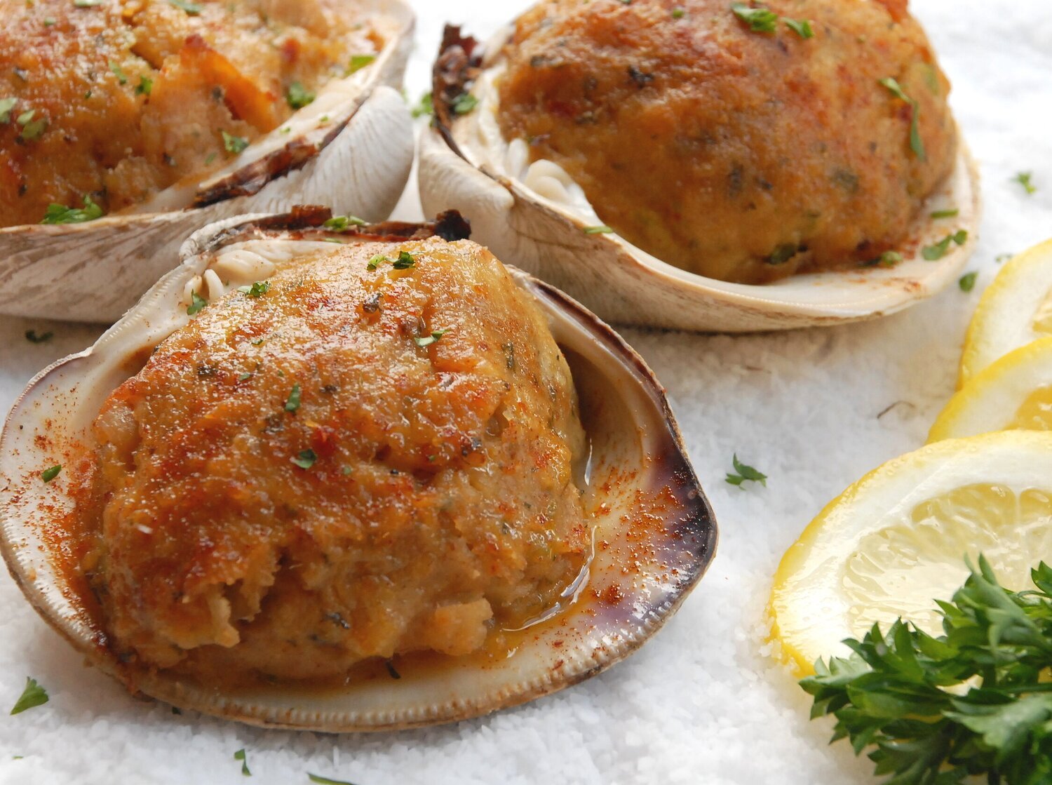 New England Style Stuffed Clams - Stuffed Quahogs — Intershell Seafood