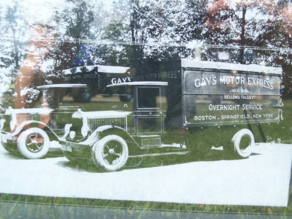  Gay's Motor Express fleet trucks operating out of Bellows Falls, VT serving Boston, Springfield, MA, and New York. 