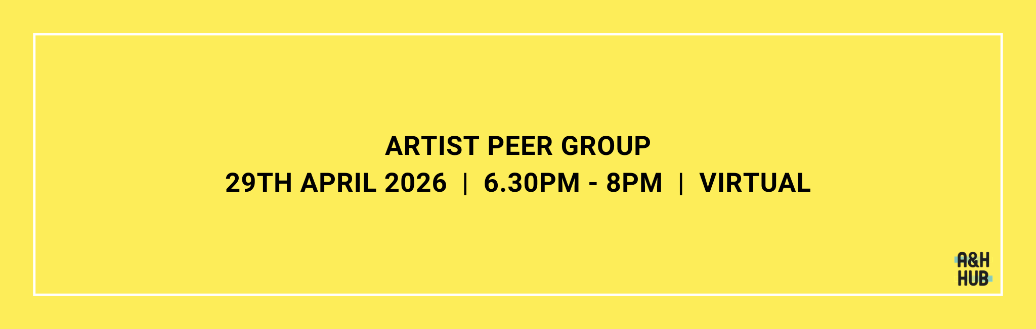 February Artist Peer Group (virtual)