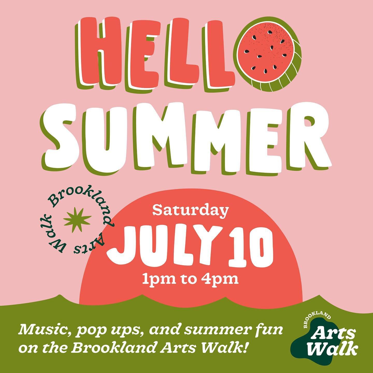 🛎 We&rsquo;re ringing in Summer with all our neighbors and you&rsquo;re invited, friends!

Come to the Brookland Arts Walk for a summer celebration of local art, pop ups, and summer activities! 

The Artist Studios will be hosting family friendly fu
