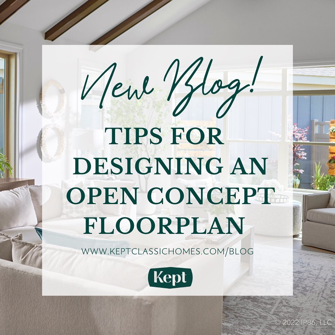 We know designing an open concept floor plan can be tough! Go check out our new blog on the Kept Classic Homes website and learn a few ways to make your open concept floorplan feel functional and beautiful!

#keptclassichomes #homebuilder #newhomes #