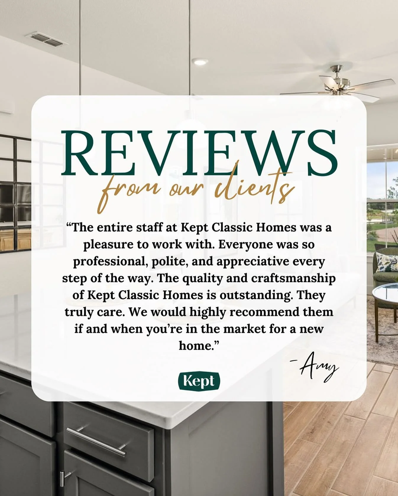 β¨ Kind words from happy homeowners like this mean the world to us!
At Kept Classic Homes, we take pride in not only the homes we build, but the relationships we build along the way. π‘πβ 
β 
Ready to find your Kept home? Contact us today at lily