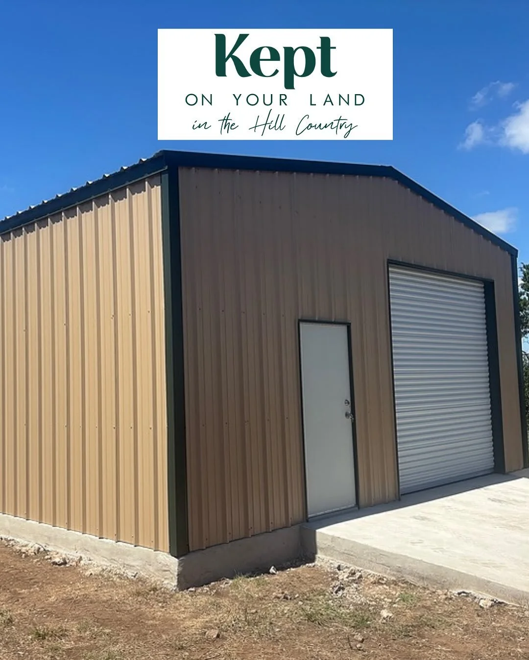 π§ Project Spotlight: Custom Metal Shop in Fredericksburg 
Our team recently wrapped up this 25’x30’ metal shop complete with a roll-up door — seamlessly managing everything from budgeting to project management. Not only did we del