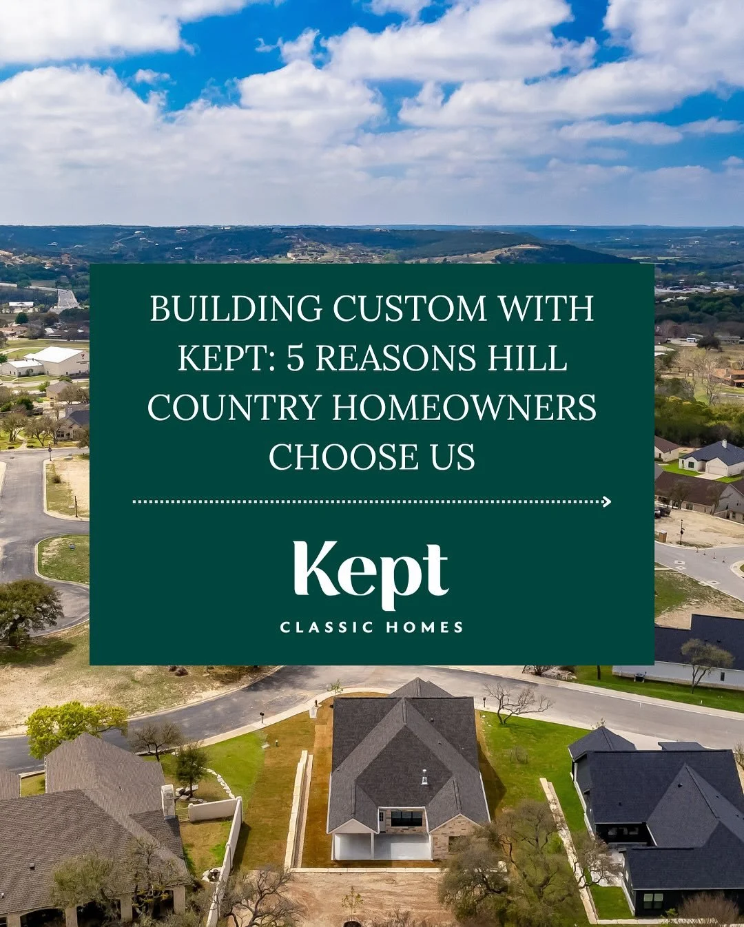 🏡 Building Custom Homes, The Kept Way.

Your vision. Our expertise.

If you&rsquo;ve been wondering where or how to start your custom home journey, you&rsquo;re not alone. The Kept team is here to guide you every step of the way &mdash; and here&rsq