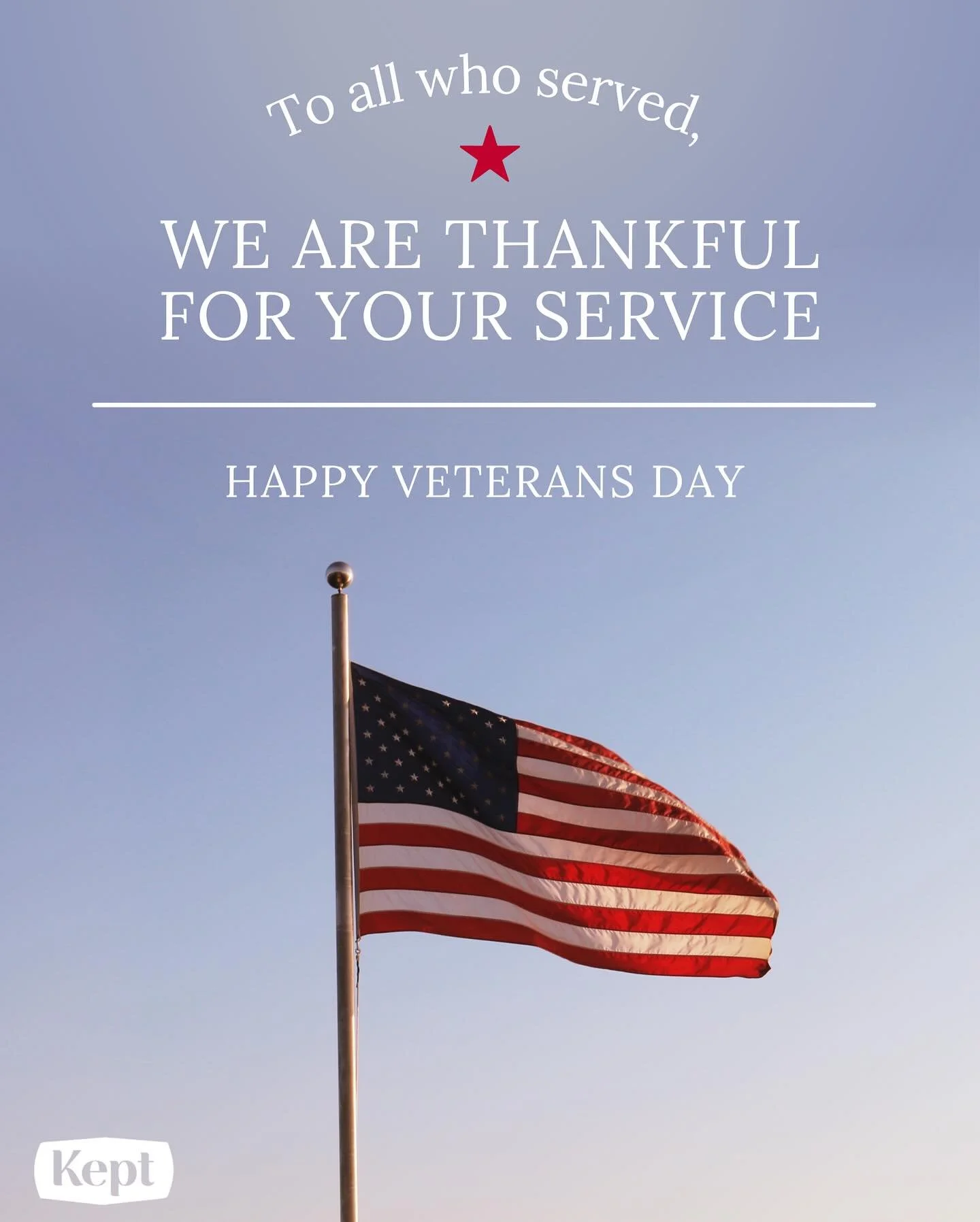 🇺🇸Happy Veterans Day!
Today we honor the men and women who have bravely fought to protect our country&rsquo;s freedom. Thank you for your service and the selfless sacrifices you&rsquo;ve made. Your courage, dedication, and unwavering commitment to 