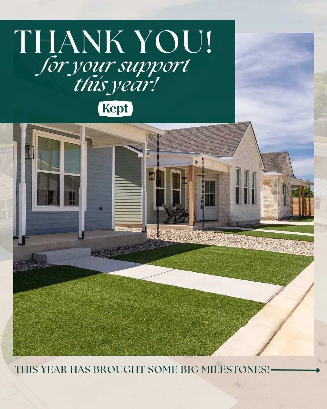 As we wrap up 2025, we&rsquo;re incredibly grateful. 🏡

For our homeowners, trade partners, Realtors, and everyone who&rsquo;s supported Kept Classic Homes&mdash;thank you for being part of our journey.

From welcoming our first homeowners at The Al