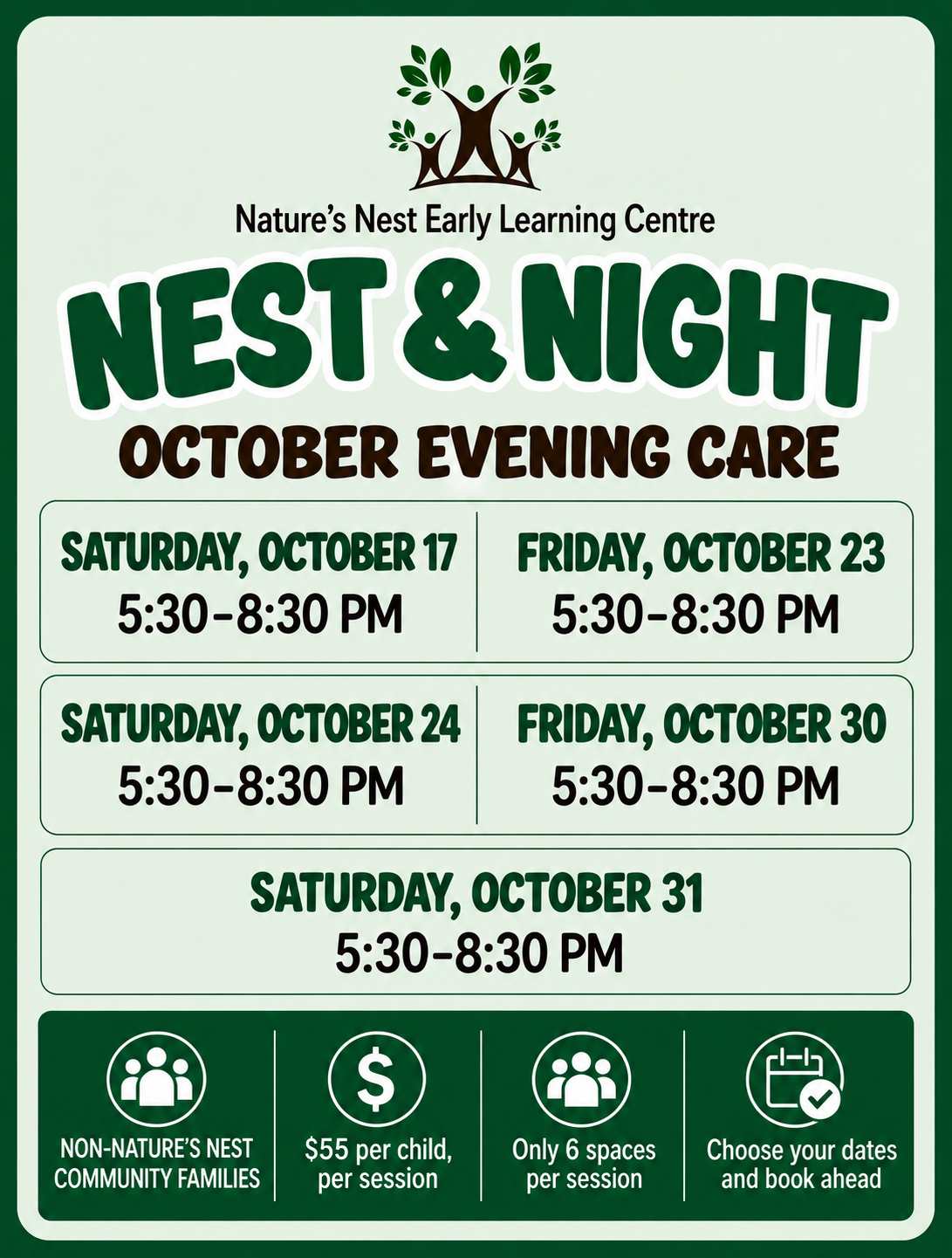Nest At Night - Non-Nature's Nest Families (October)