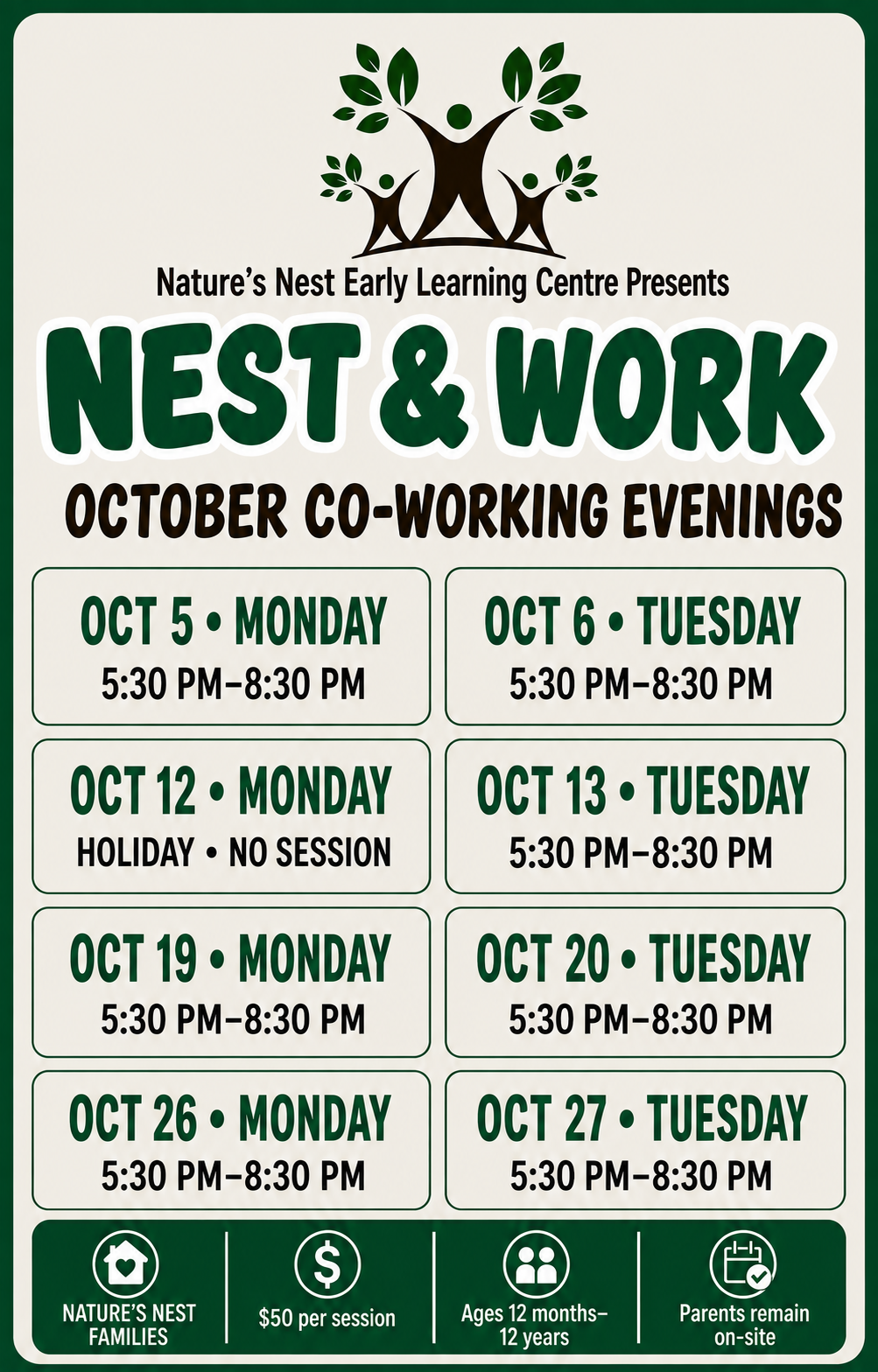 Nature's Nest Families (October)