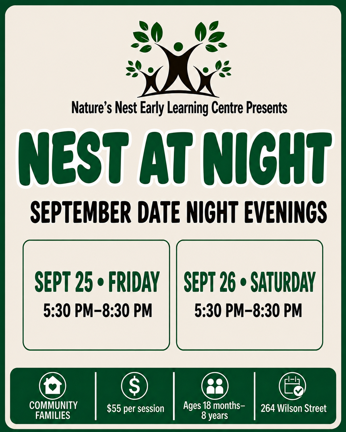 Nest At Night - Community Families (September)