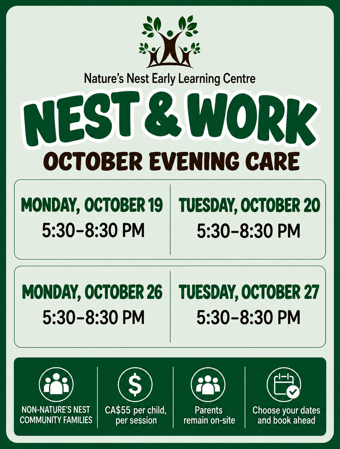 Nest & Work — Non-Nature's Nest Community Families (October)