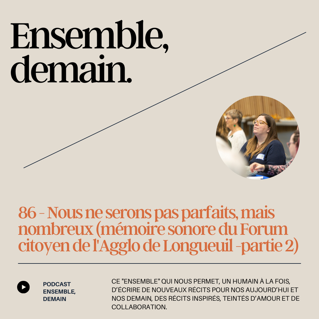 Nous ne serons pas parfaits, mais nombreux.