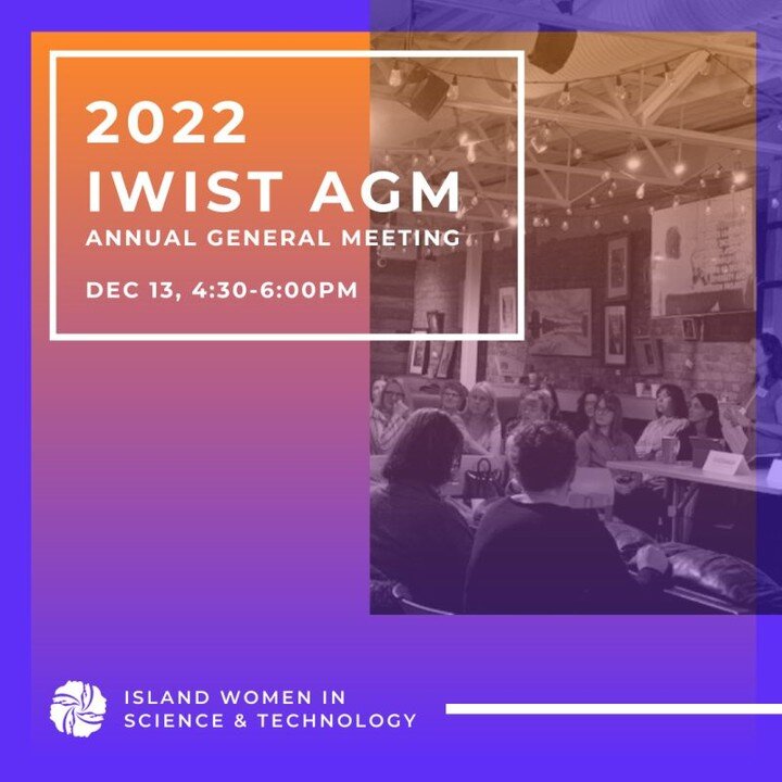 iWIST's Annual General Meeting is coming up on December 13th! Looking forward to seeing you there!🎉🎉🎉

Learn more: https://www.iwist.ca/events/2022-iwist-annual-general-meeting

#equalrepresentation #agm #keynote #womeninstem