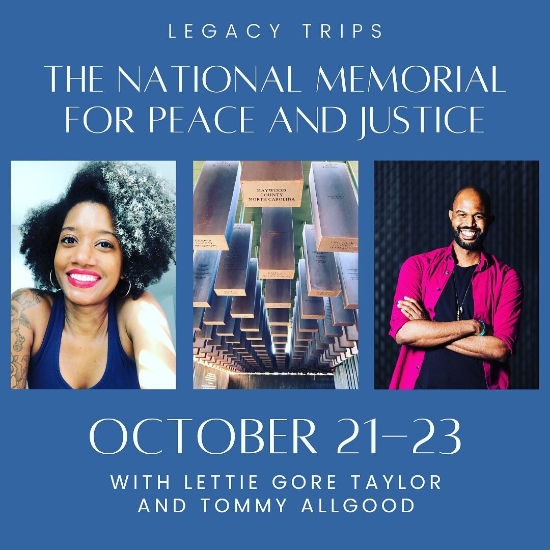 📣The time has come for us to announce this last and very special Legacy Trip of 2022 being facilitated by Lettie Gore @sincerely.lettie and Tommy Allgood @tommyallgoodrn!📣

▪️This trip is designed for and open to EVERYONE, folx of all racial and ge