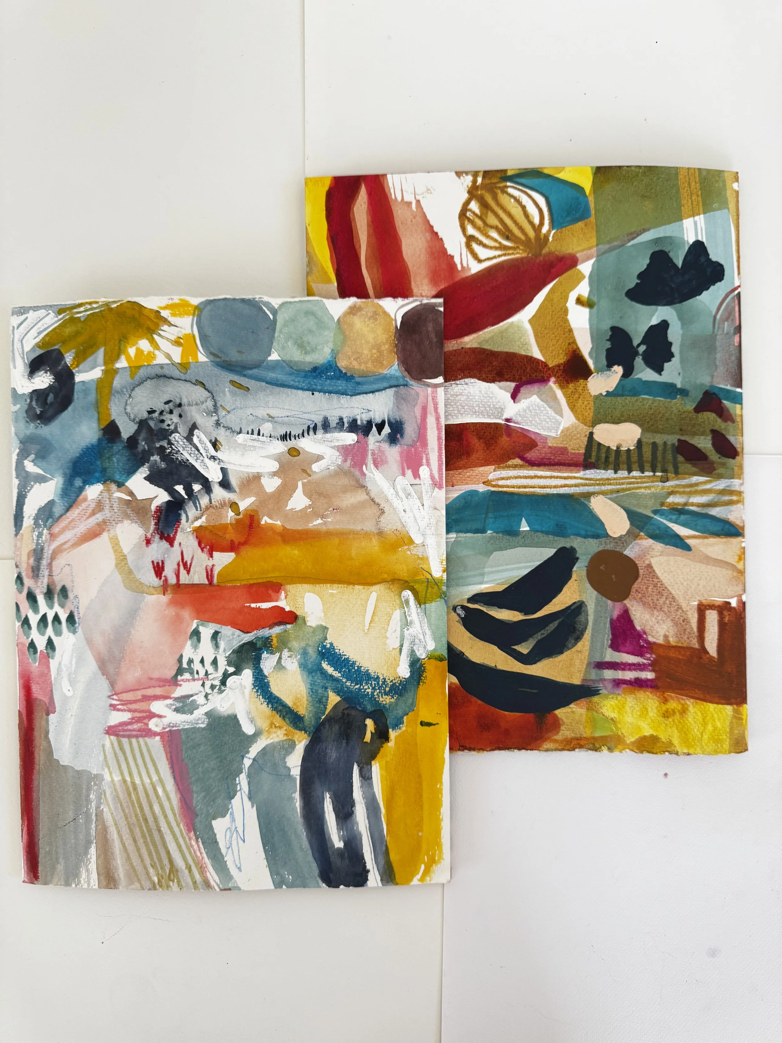 Travel Art Journal expressive markmaking