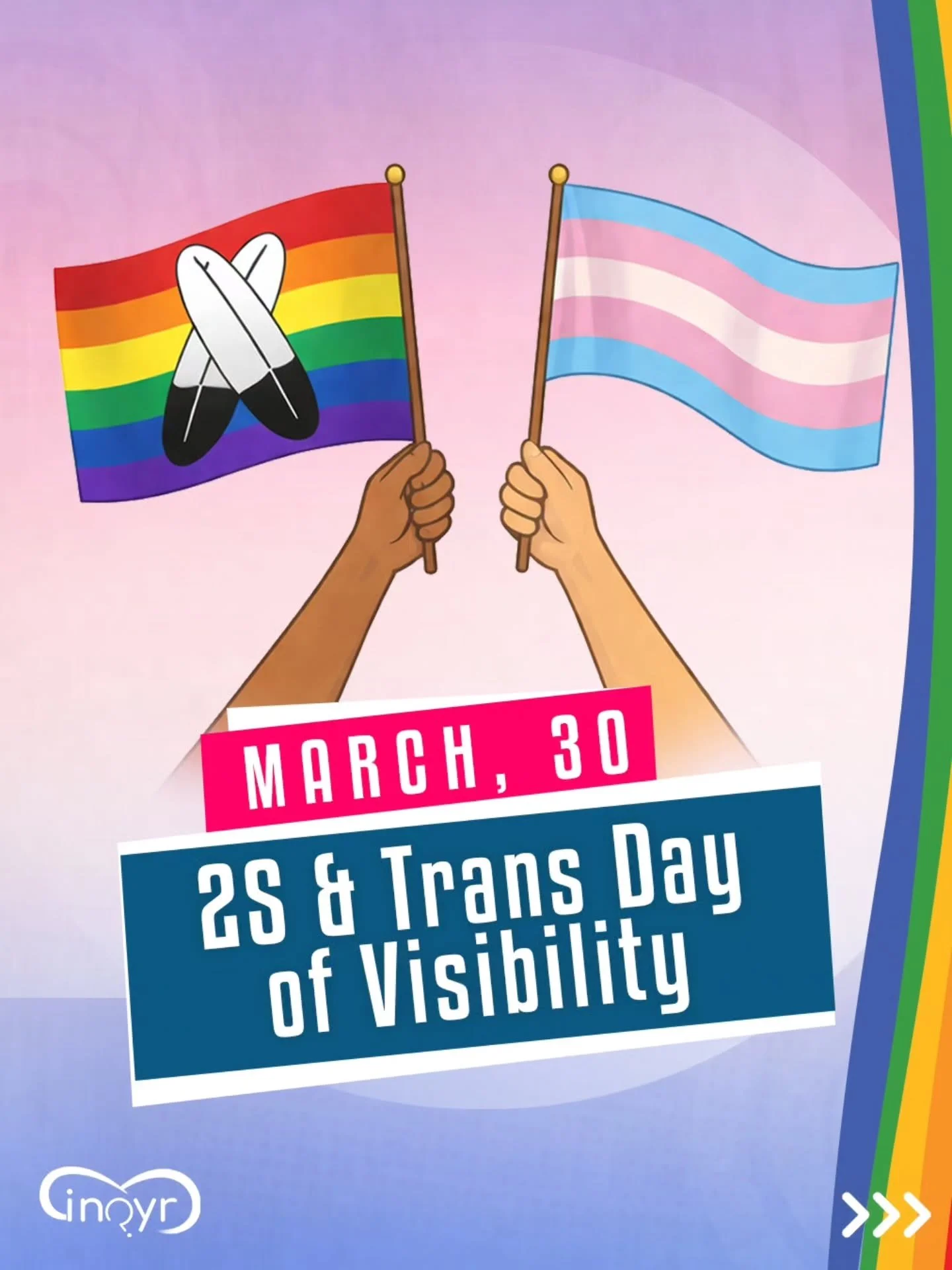 On this 2S &amp; Trans Day of Visibility, we&rsquo;re highlighting &ldquo;Promoting Trans Youth&rsquo;s Mental Health in La Paz, Mexico,&rdquo;* a photo-voice project by INQYR researcher Eli Verdugo, in collaboration with @lapazesdiversa.

Through ph