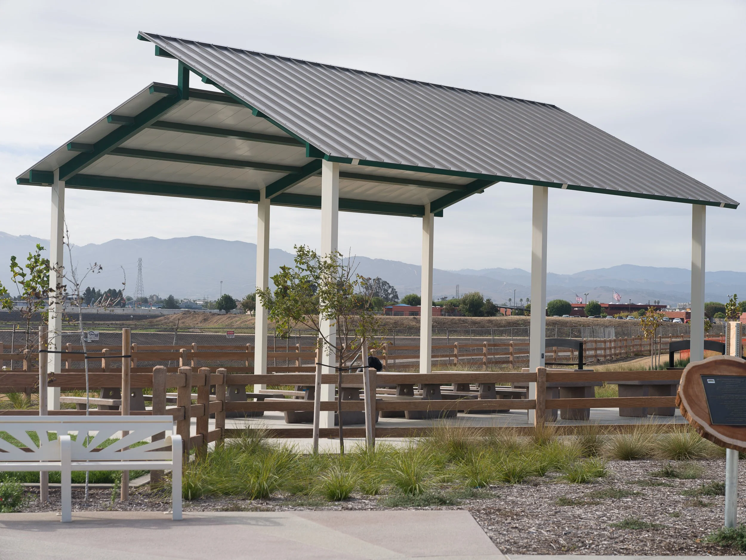 Custom Metal Park Structures at Ensen Community Park — Park Planet