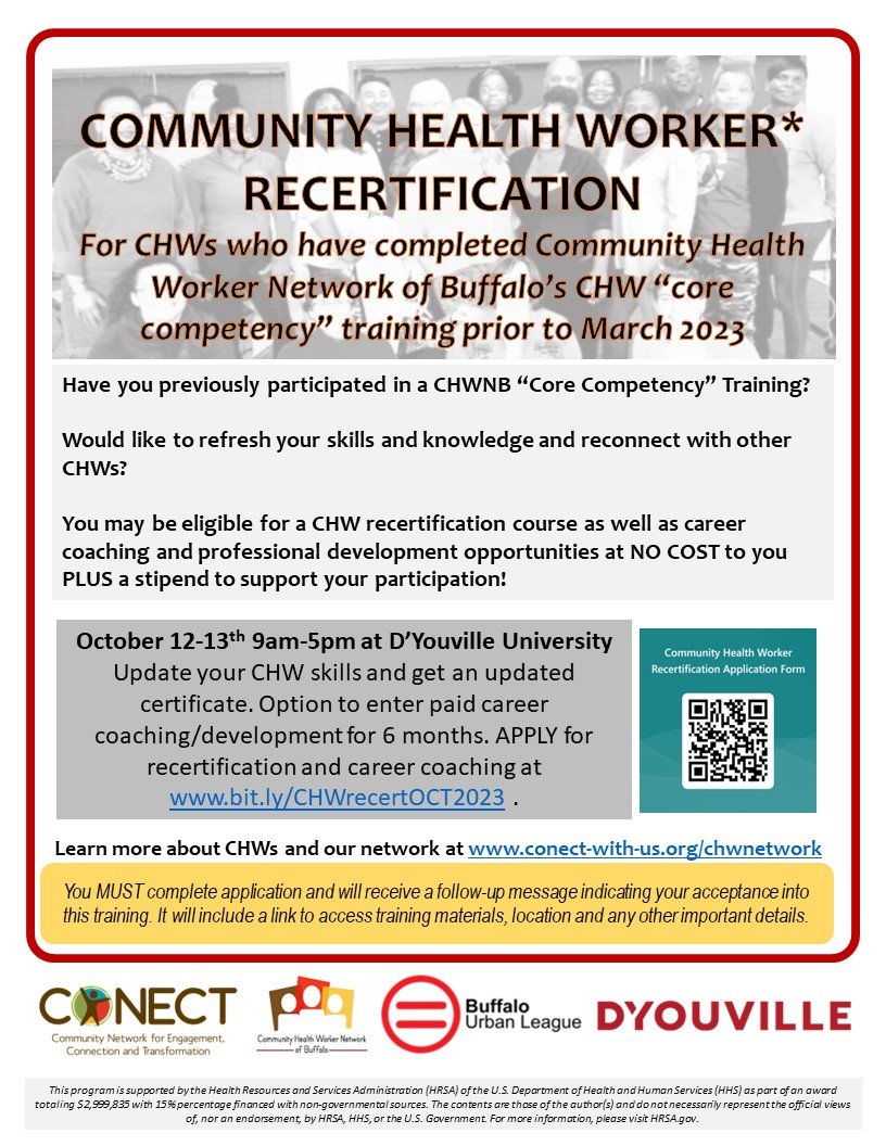Community Health Worker Recertification Training