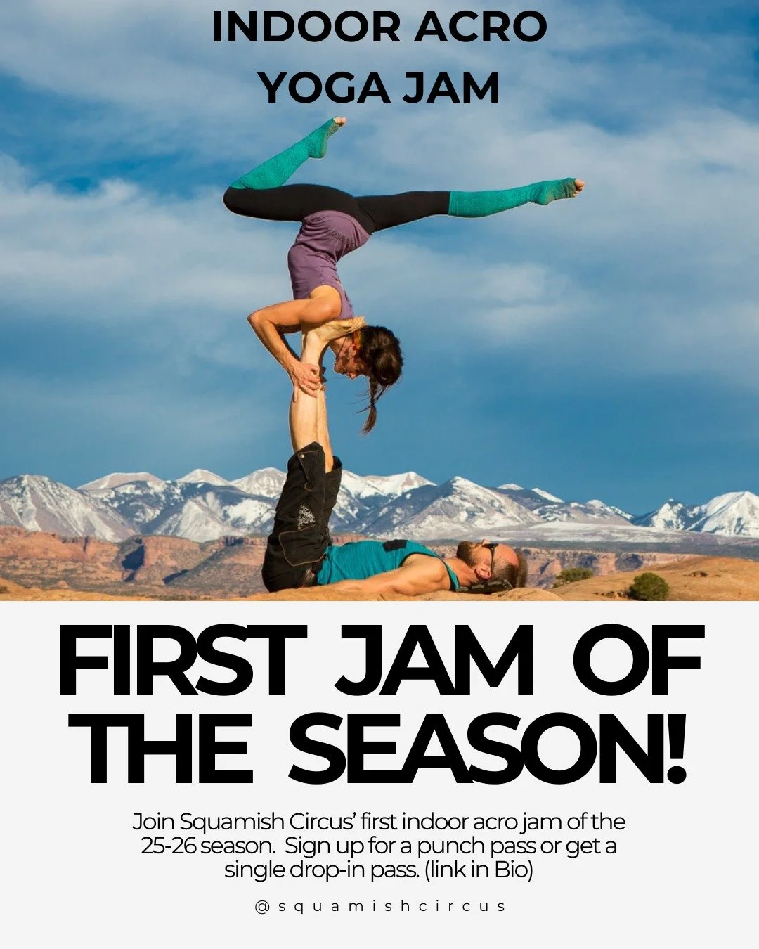 It's HEEEEEEEERE! The moment you've all been waiting for - the first indoor acro jam of the season! 🙃🤸&zwj;♀️

Acro is happening this coming Sunday evening, October 19th at Akidaily from 6-8pm!

Come join us in our awesome indoor space with padded 