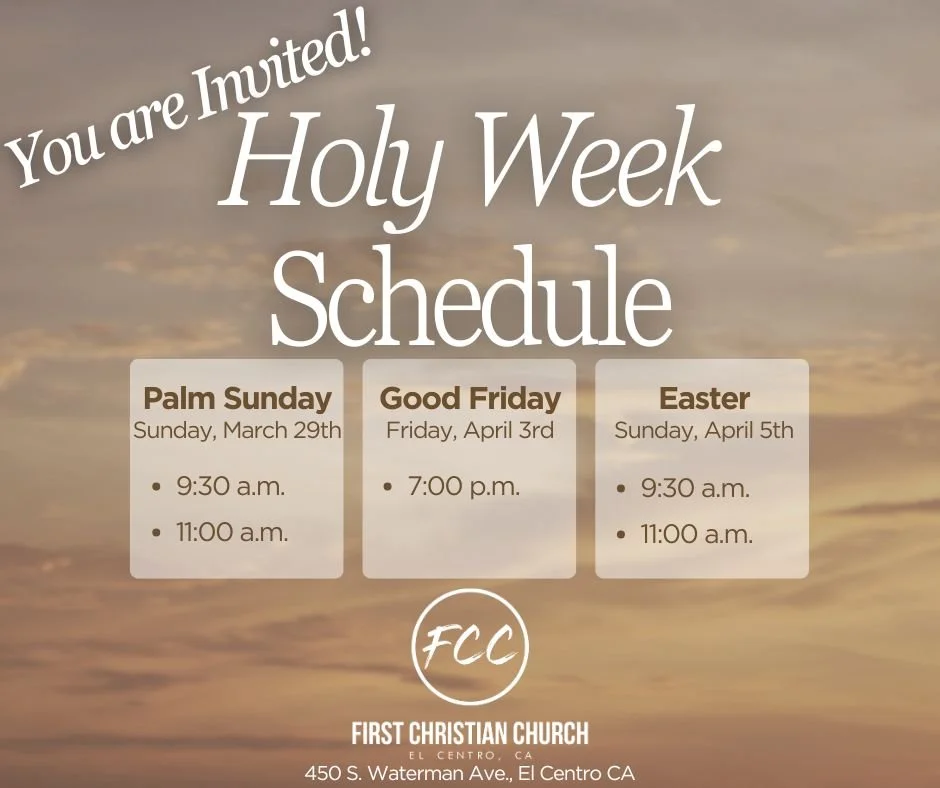 Holy Week at FCC El Centro