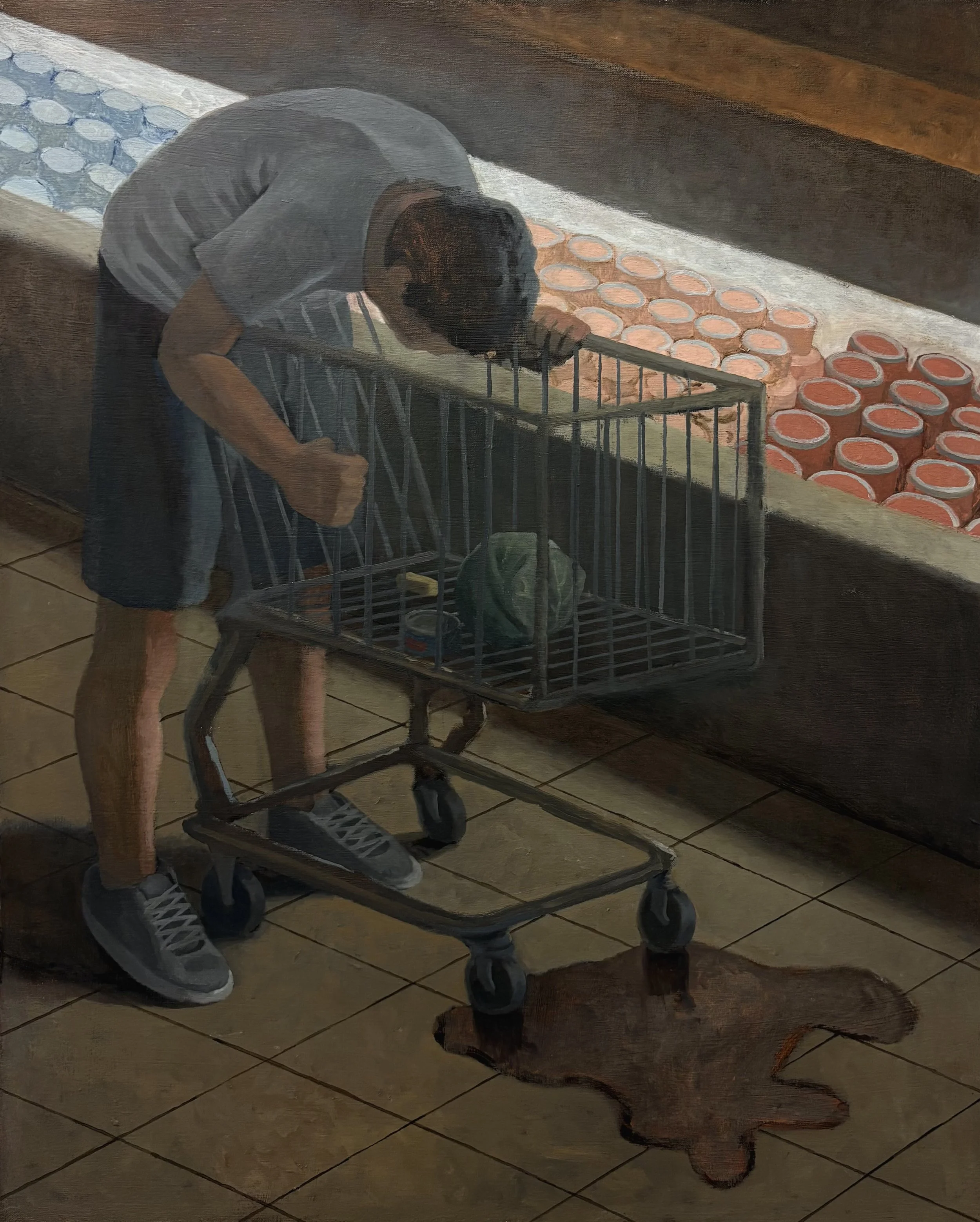 Dairy Aisle, 2026. Oil on Linen, 30"x24"