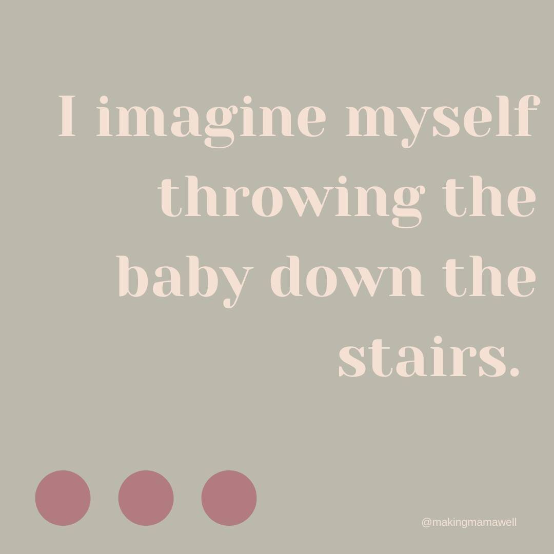 It is very common to have some degree of intrusive thoughts in pregnancy and postpartum. These scary thoughts are negative, unwanted thoughts that come up unprovoked. Surveys suggest that up to 90% of new mothers will experience some kind of intrusiv