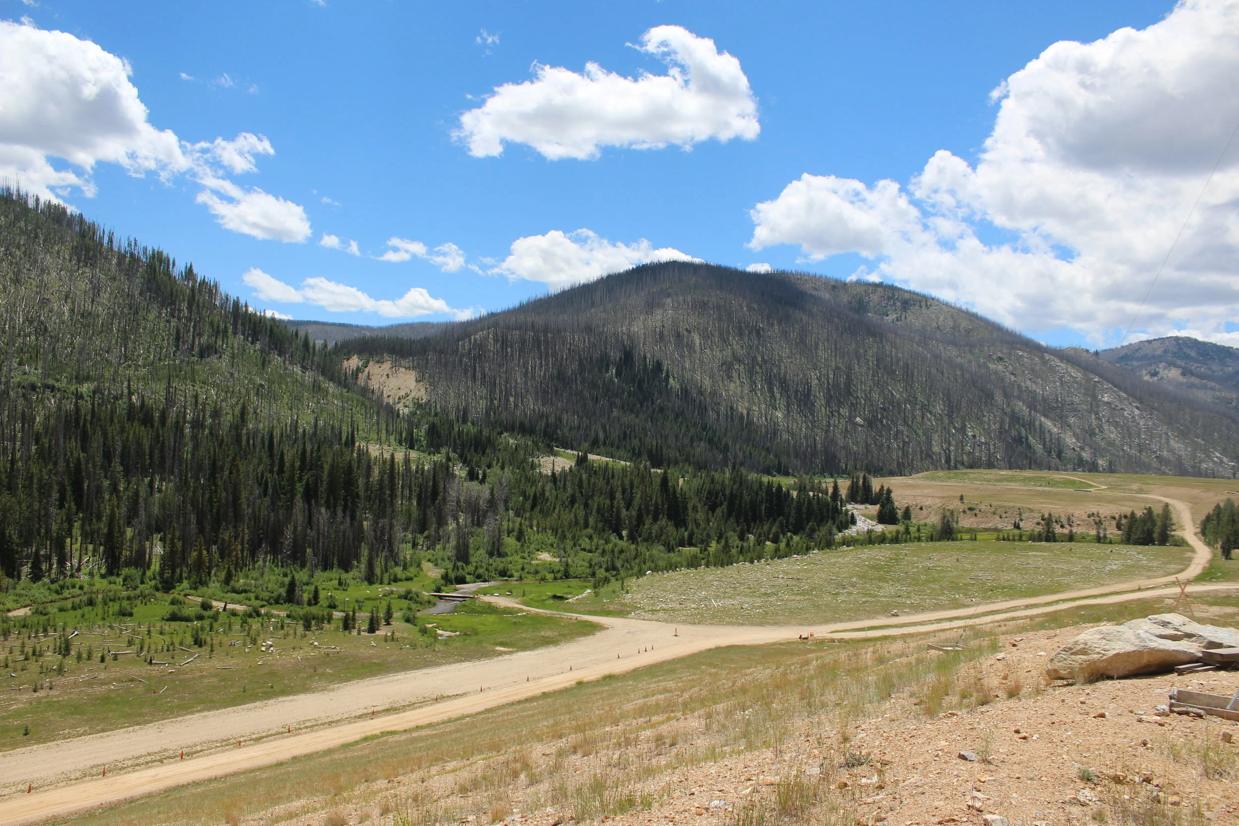 A contrast of restoration and what mining operations leave behind