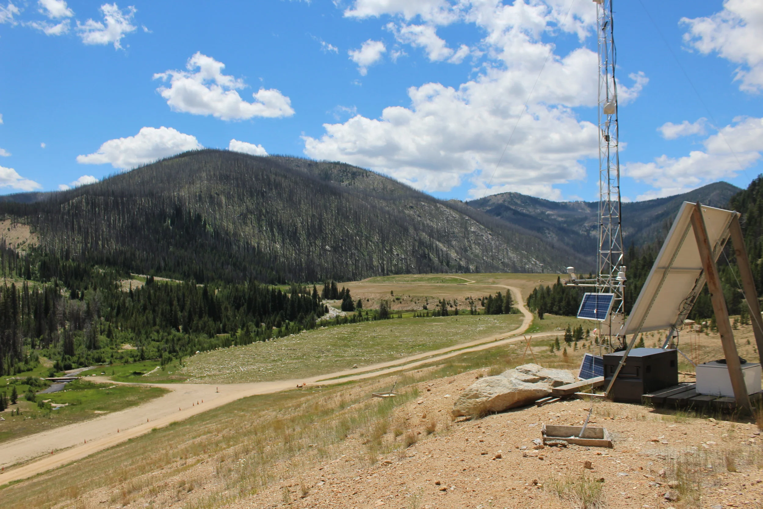 Standing atop waste rock, looking out where Midas is proposing tailings storage