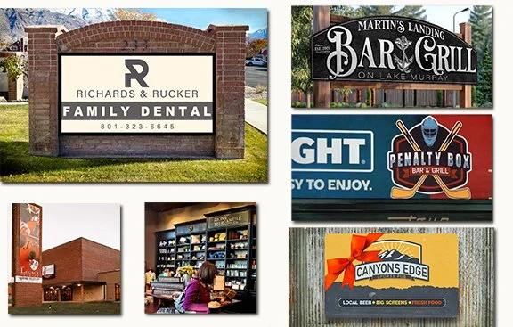 OUTDOOR SIGNS: We create brand-centric signs for every part of your business