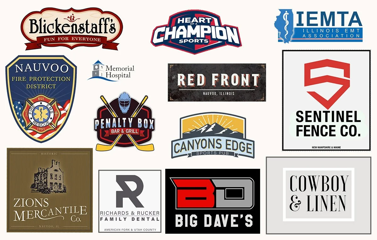LOGOS & BRANDING: We have created hundreds of logos and have created many strong brands