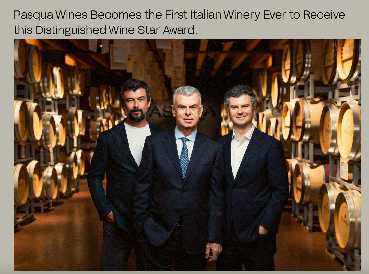 Weekly Tasting: Pasqua Wines, Italy