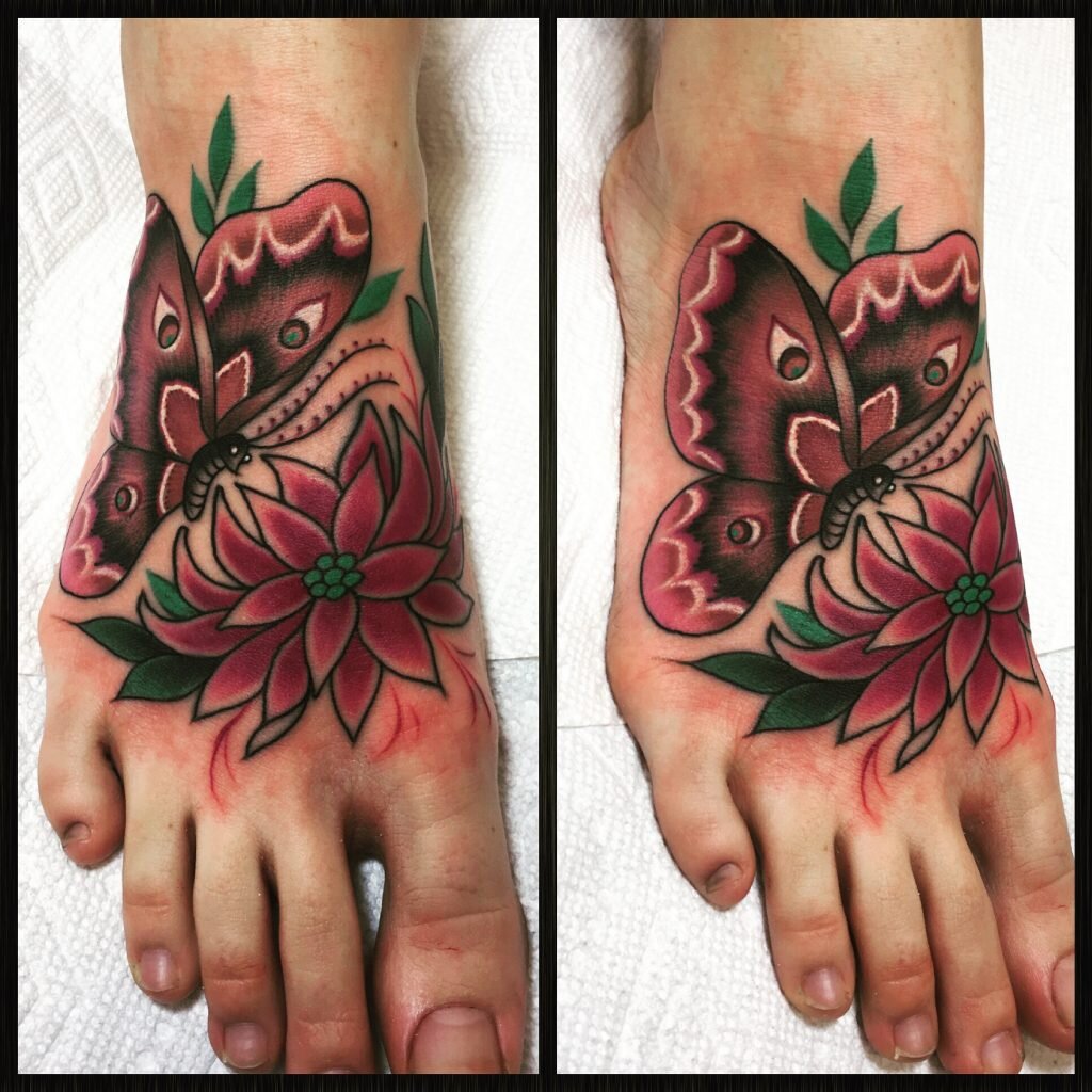 Butterfly Tattoo that was done by Morgan Egan at Classic Tattoo in San Marcos, Texas