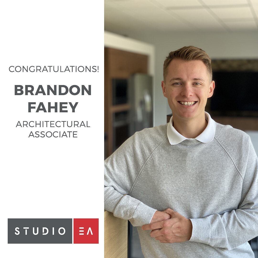 Extremely happy and grateful to announce that Brandon Fahey has completed his internship and is joining Studio EA as a full time Architectural Associate. Brandon attended the University of Minnesota prior to joining Studio EA. Congratulations, we can