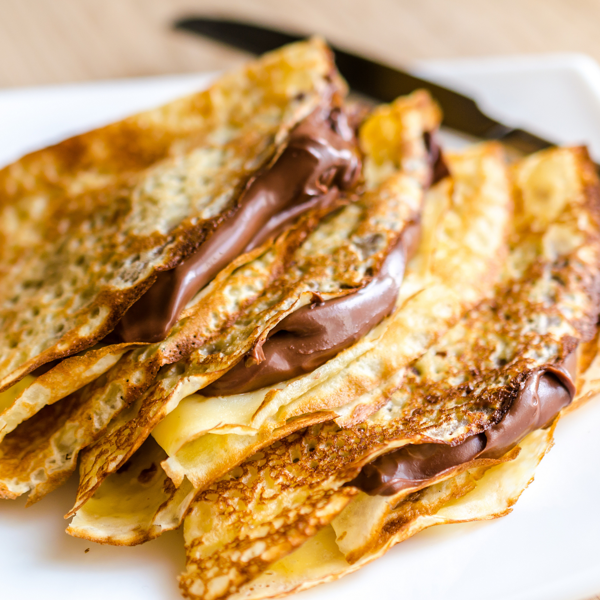 Two Mini Crepes with Stout-Infused Nutella