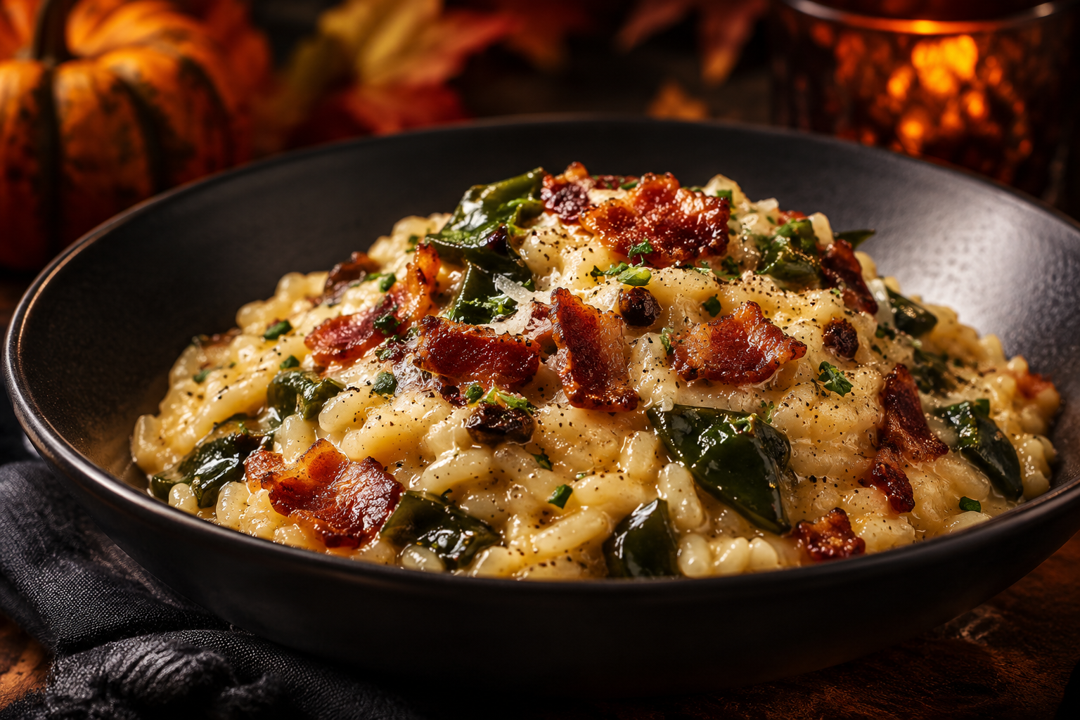 A Frightfully Good Fall Risotto: The Smoky Spell