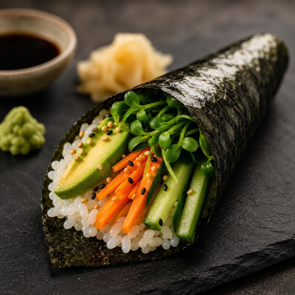 Spicy Vegetarian Hand Roll