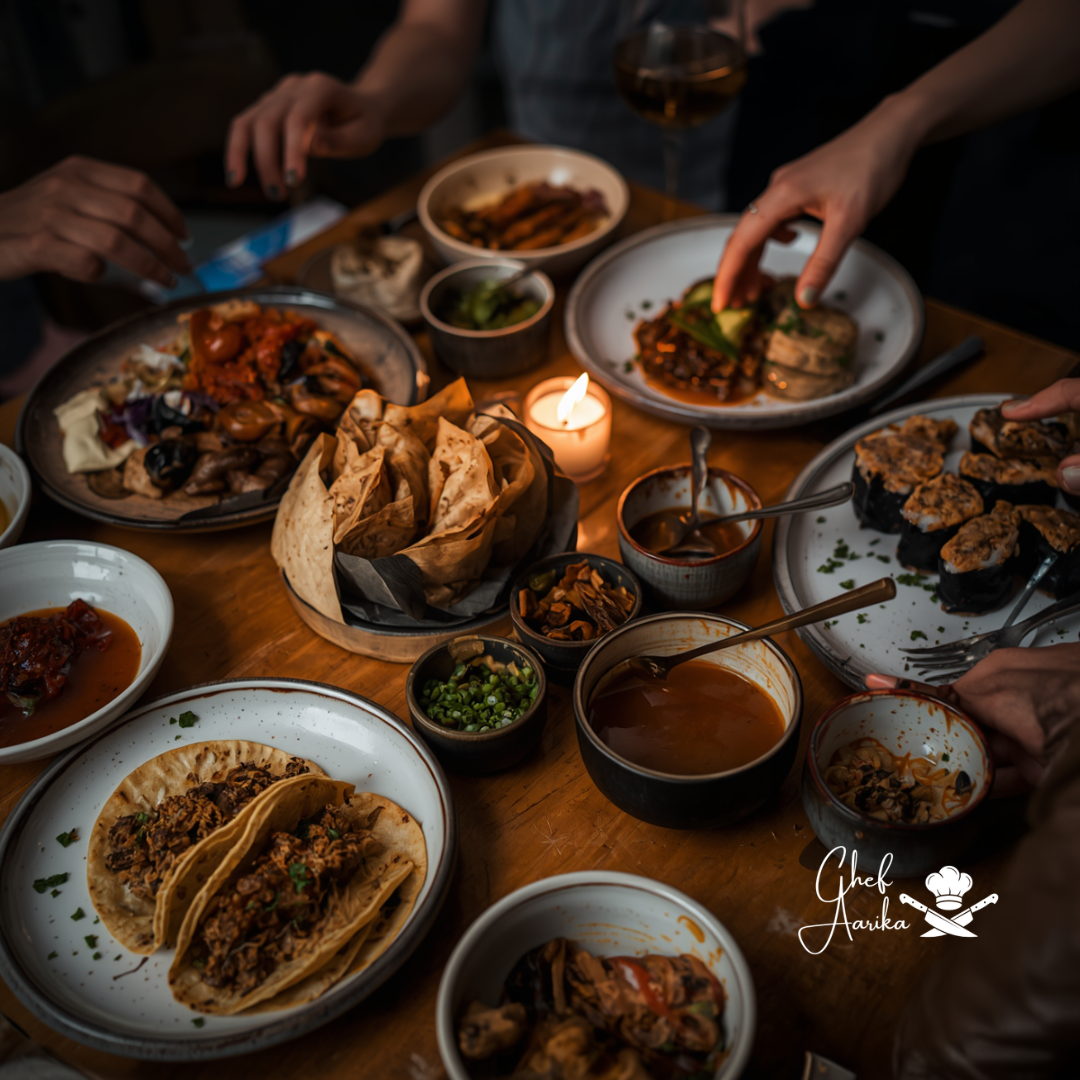 global street food dinner