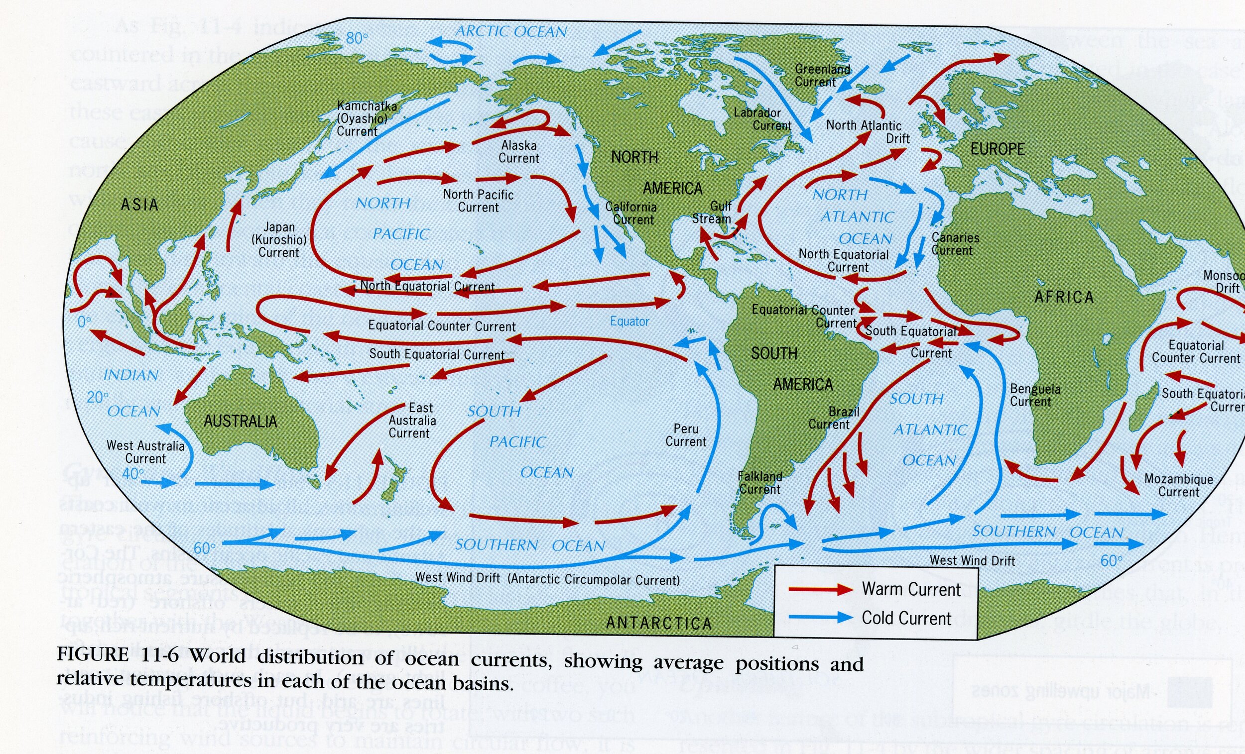 Ocean Currents Map Printable