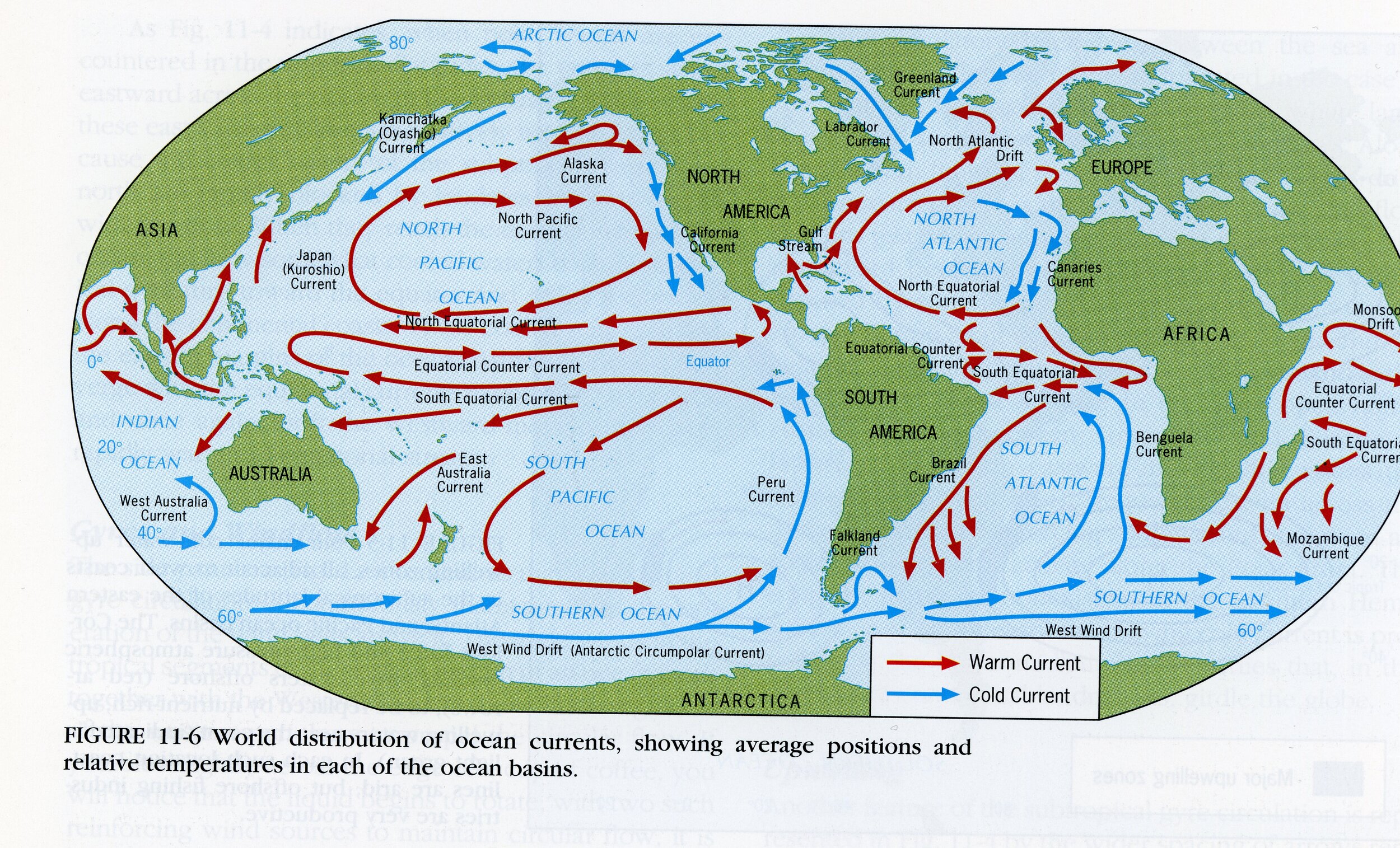 atlantic ocean currents map