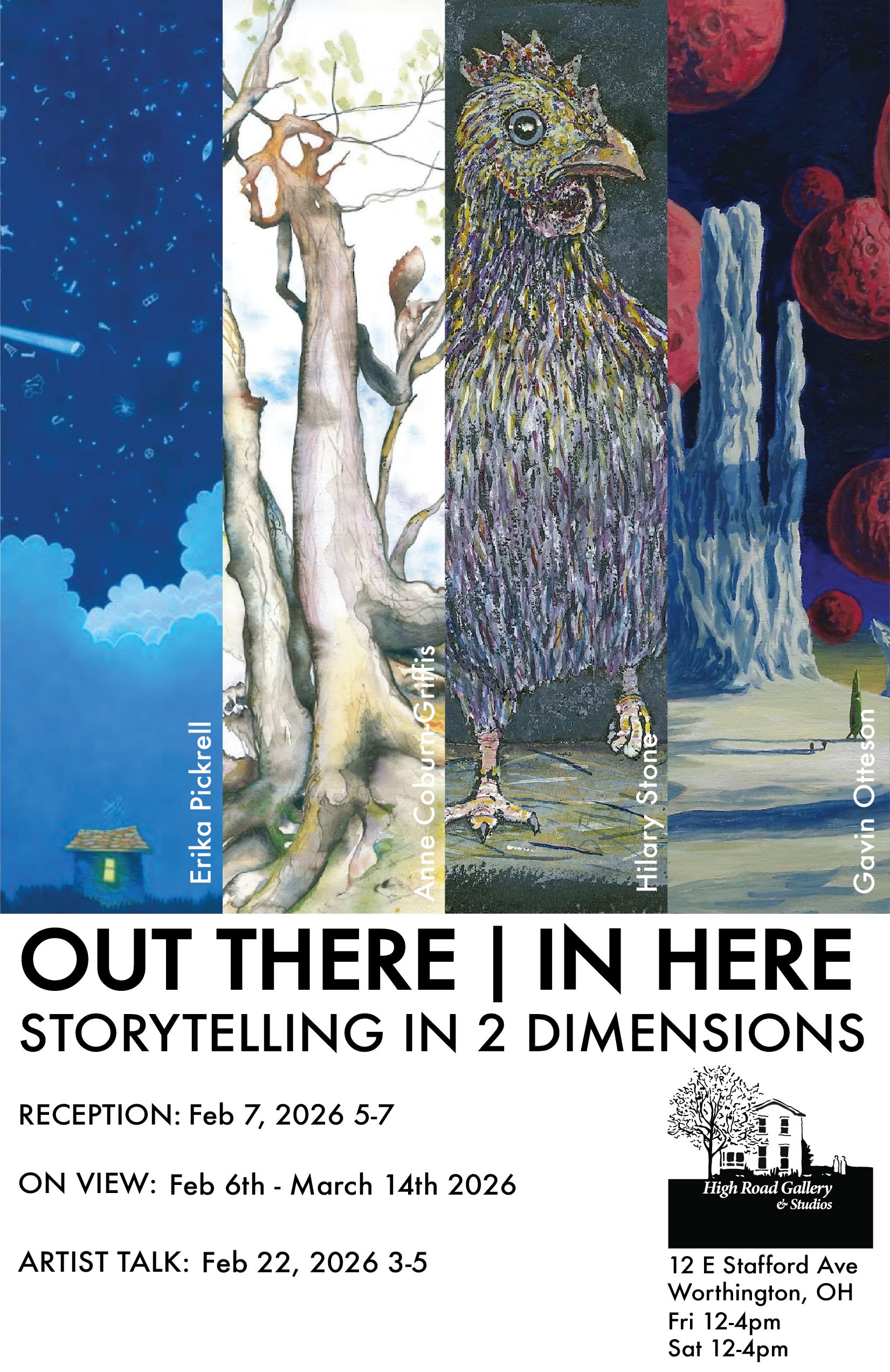 Reception for "Out There | In Here: Storytelling in 2 Dimensions"