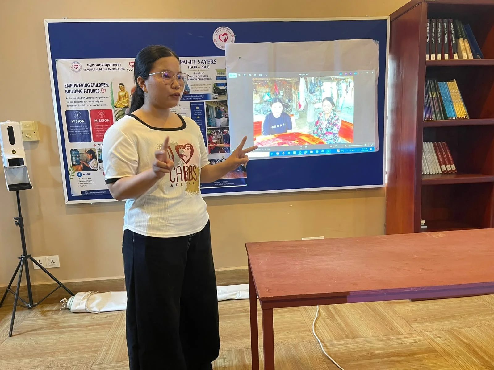 Sok Liza sharing her life journey 
